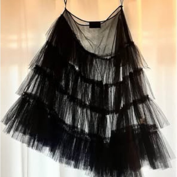Simone Rocha Black Tulle Skirt - Picture 7 of 9